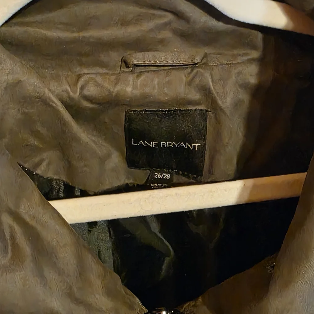 Lane Bryant Olive and Black Utility Jacket
